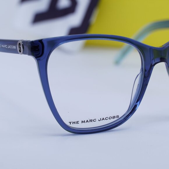 Marc Jacobs MARC 600 0ZX9 00 Cat Eye Eyeglasses 52mm – Blue Azure - Picture 4 of 10